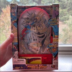 Superman Pinball Bank with Lights and Sound